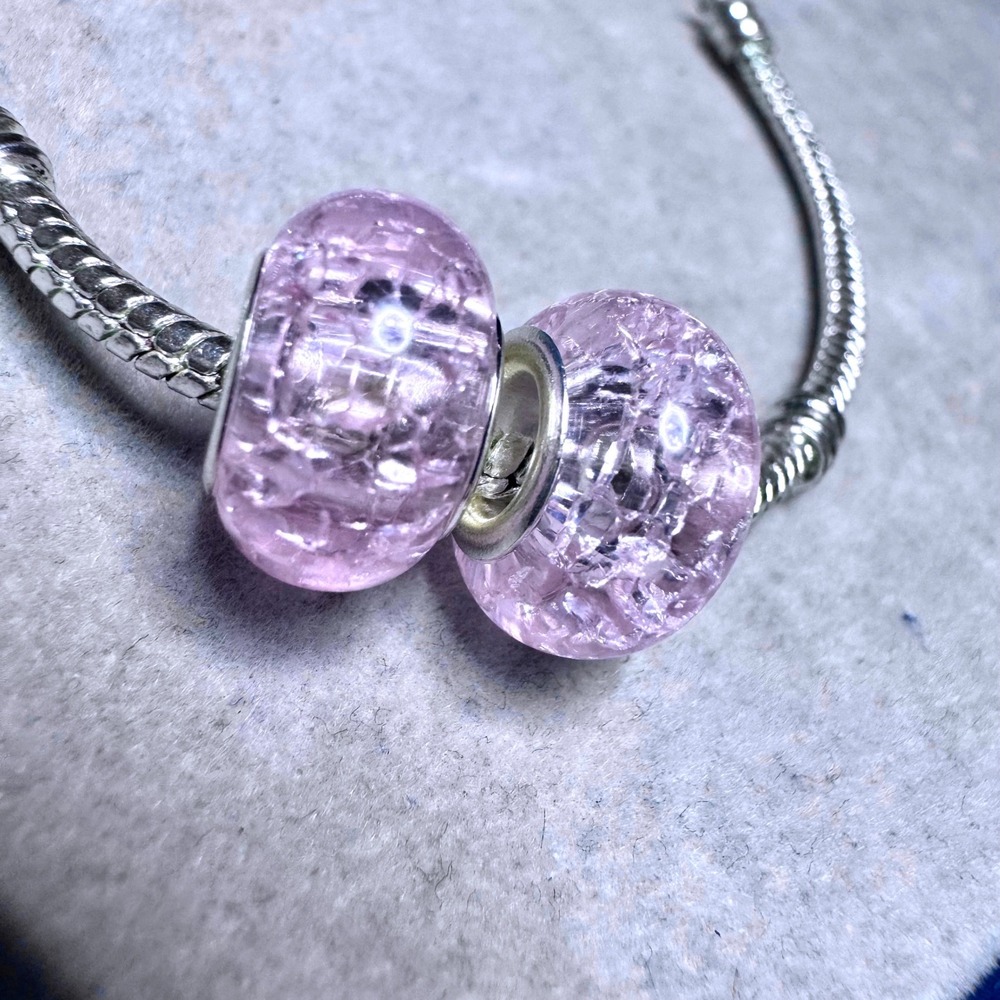 Pink Spacer Pink Beads fits PANDORA - Picture 3 of 8